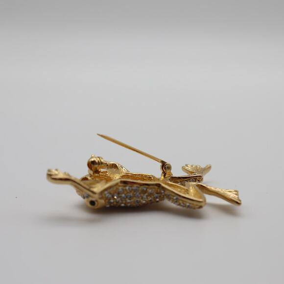 Dior Crystal Embellished Frog Brooch - Picture 7 of 7